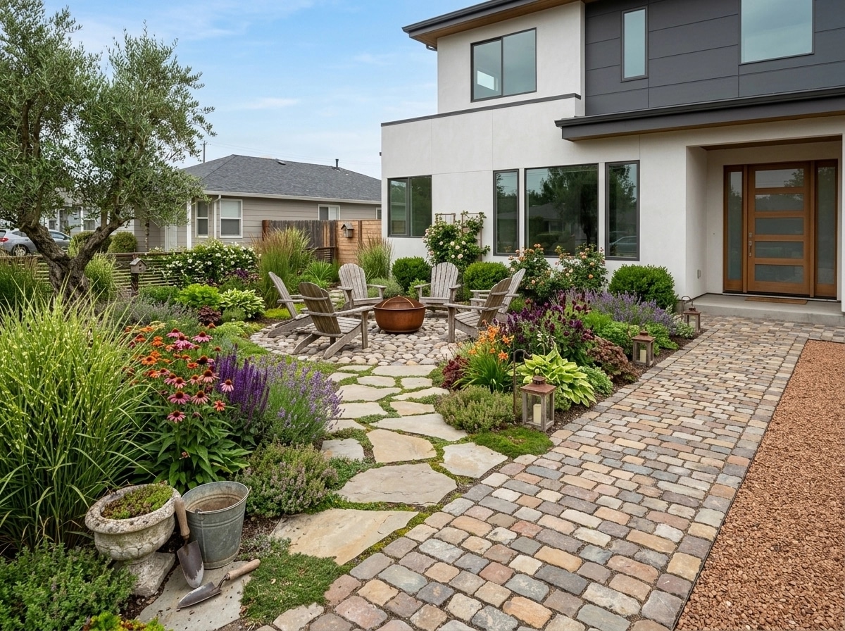 Country Rustic Garden Yard design — yard photo by GenRoom AI