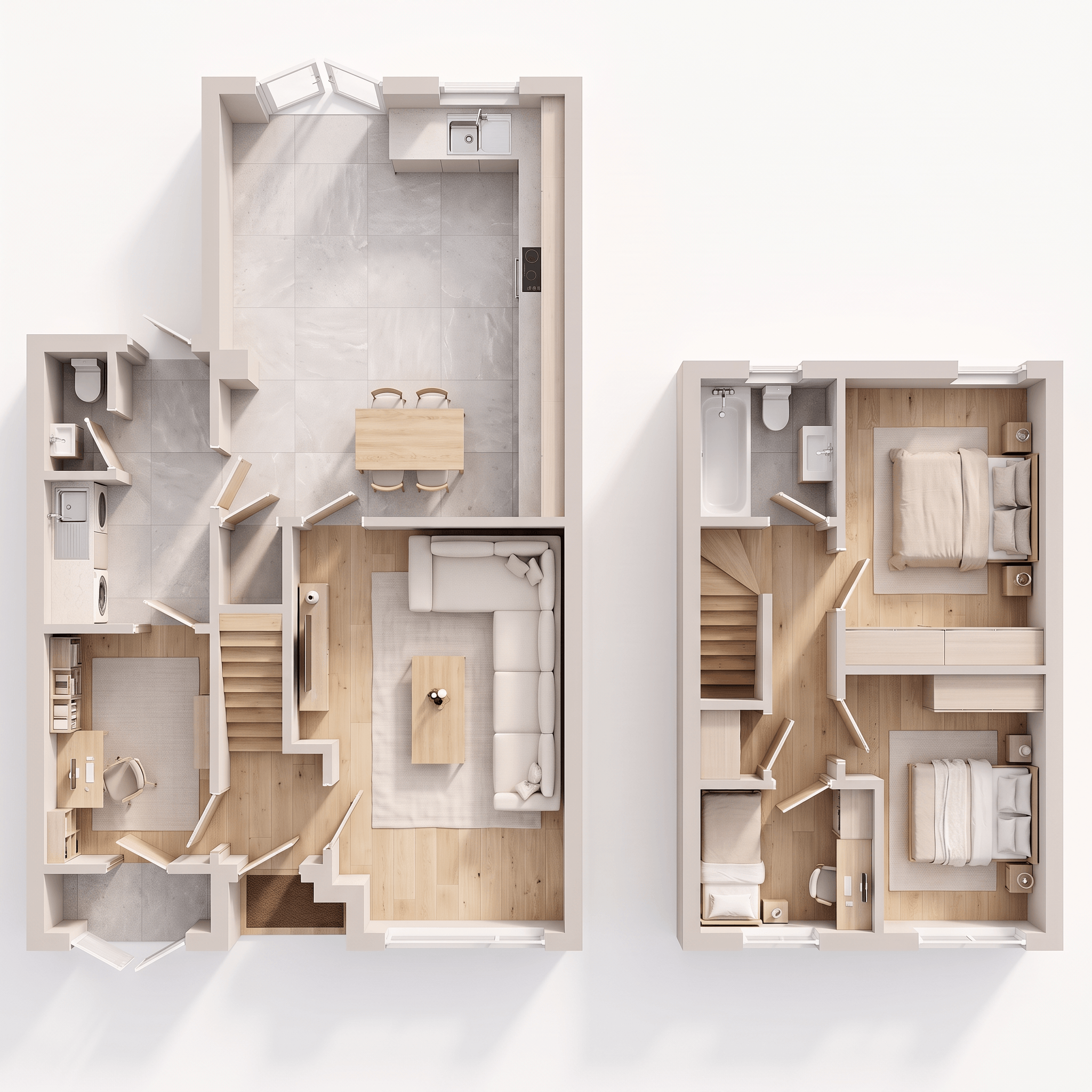 Interior design in Minimalism style — Living Room by GenRoom AI