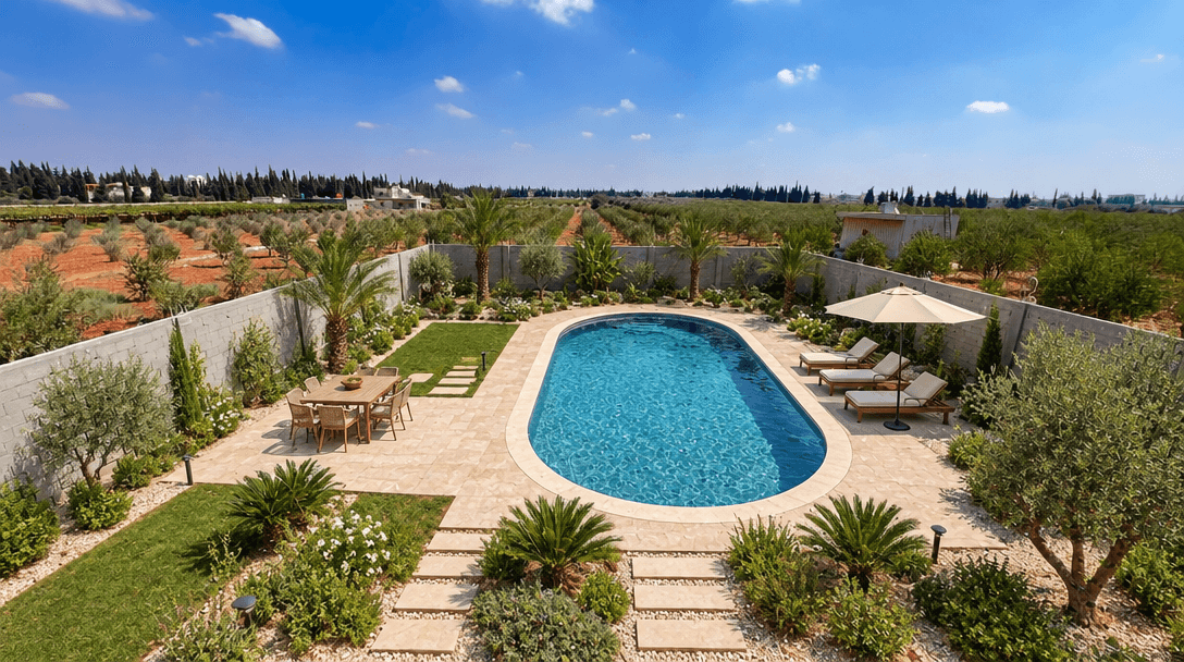 Yard design in no_style style — photo by GenRoom AI