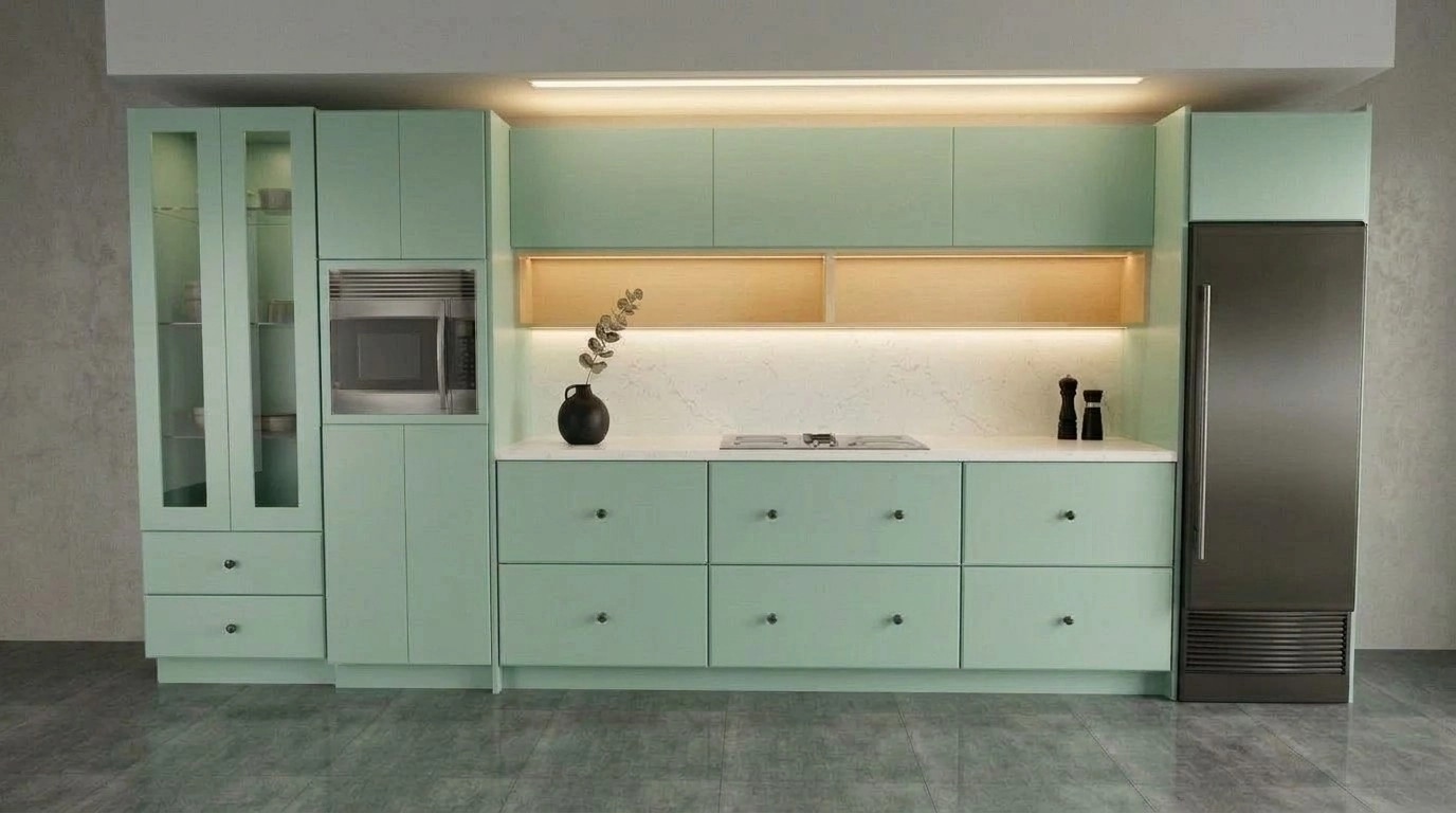 Minimalism Kitchen design — interior photo by GenRoom AI
