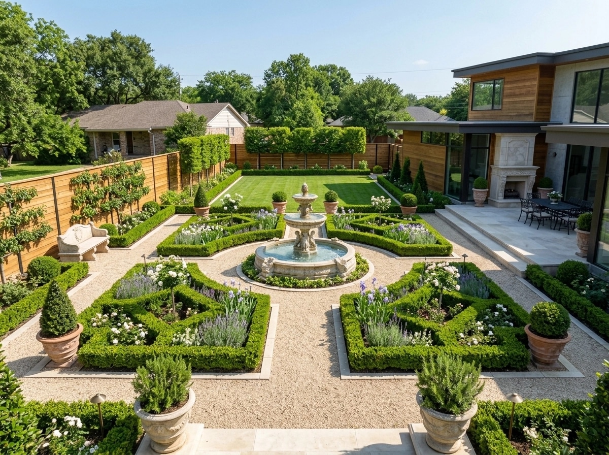 Classic Garden Jardin design — yard photo by GenRoom AI