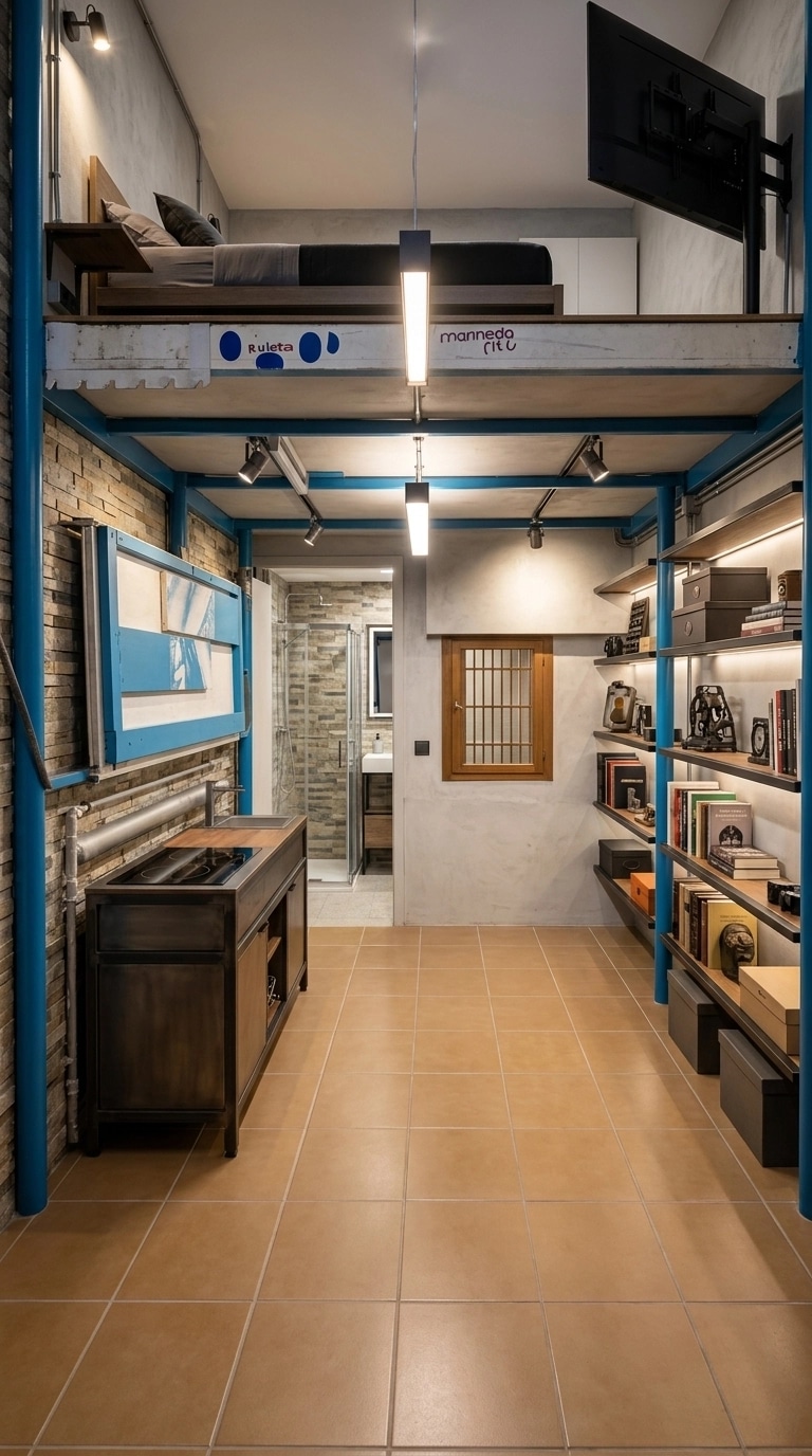Interior design in Loft / Industrial style — other by GenRoom AI