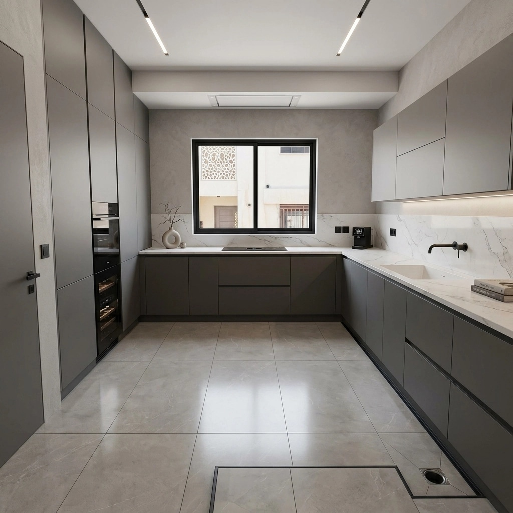 Minimalism Kitchen design — interior photo by GenRoom AI