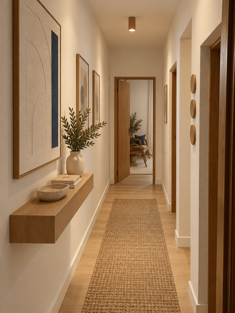 Hallway interior in Portuguese Modern style — photo by GenRoom AI