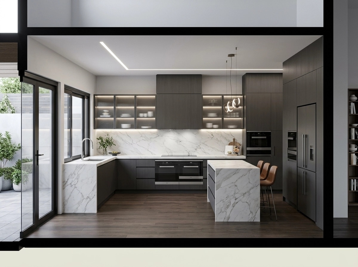 Contemporary Kitchen design — interior photo by GenRoom AI