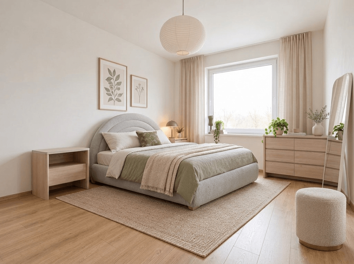 Scandinavian Bedroom design — interior photo by GenRoom AI