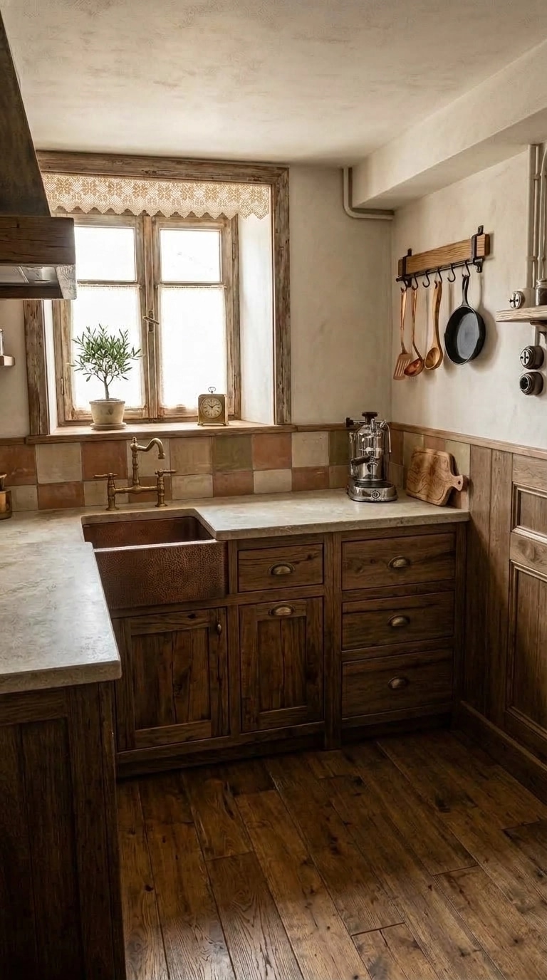 Rustic Kitchen design — interior photo by GenRoom AI