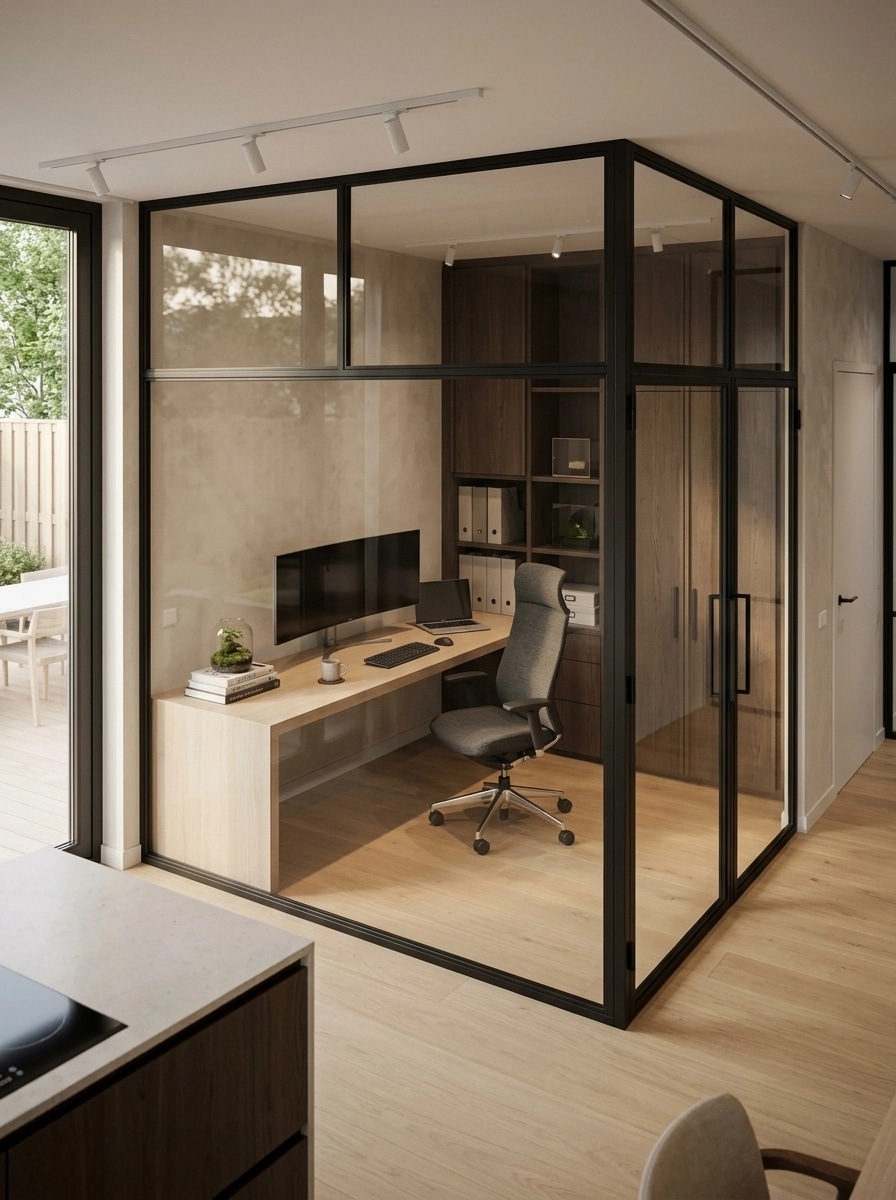 Interior design in Japandi style — Office by GenRoom AI