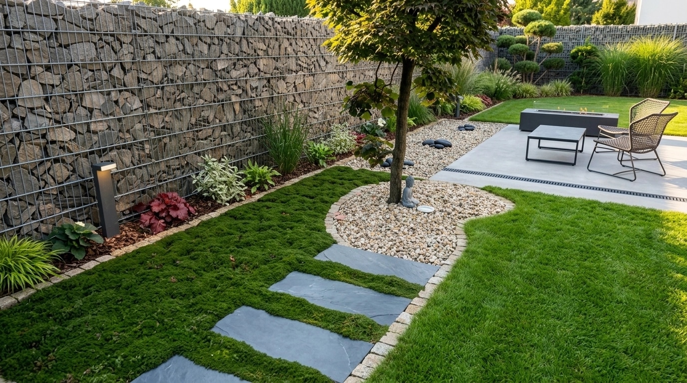 Landscape design in Minimalist Yard style — Yard by GenRoom AI