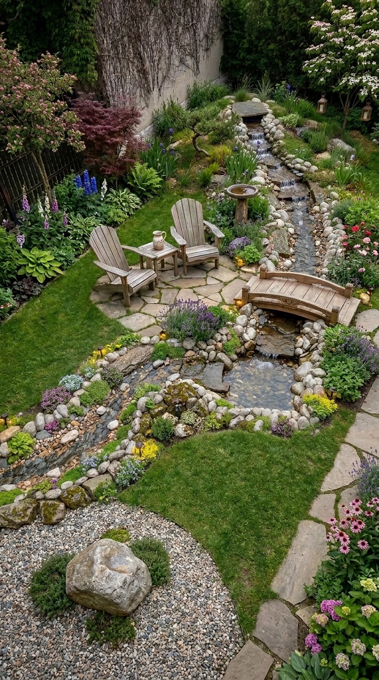 Country Rustic Garden Yard design — yard photo by GenRoom AI