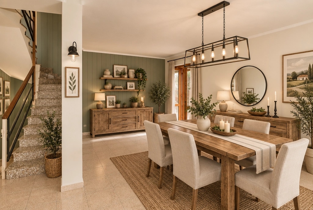 Interior design in Modern Farmhouse style — dining_room by GenRoom AI