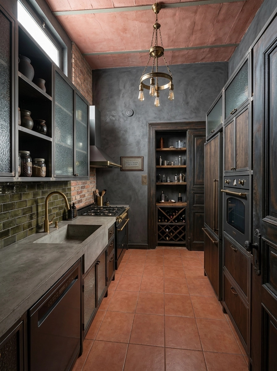 Interior design in Loft / Industrial style — Kitchen by GenRoom AI
