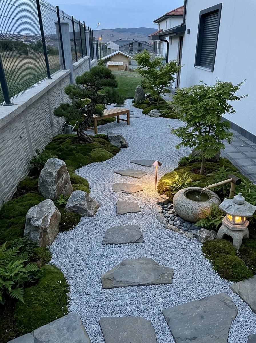 Design paysager en style Japanese Garden — Jardin par GenRoom AI