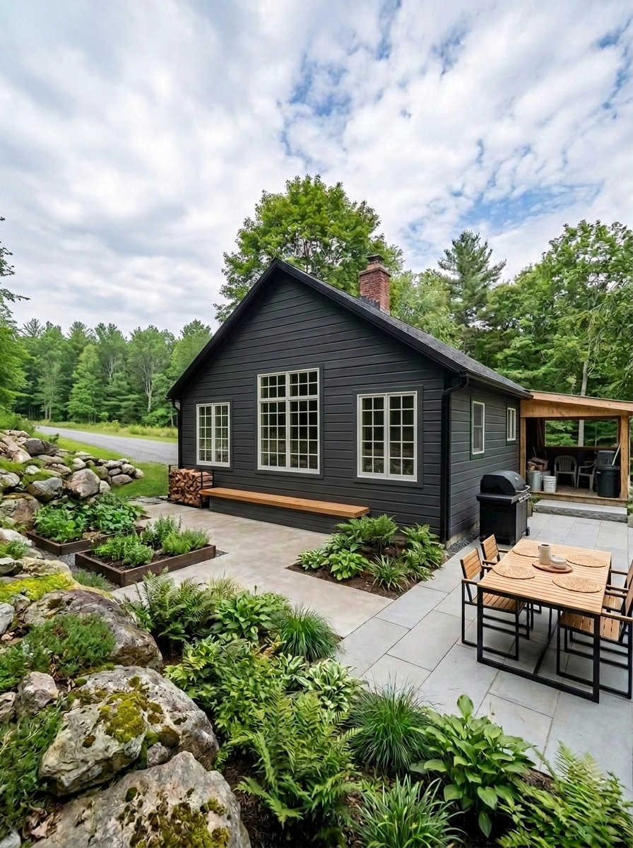 Landscape design in Scandinavian Garden style — Yard by GenRoom AI