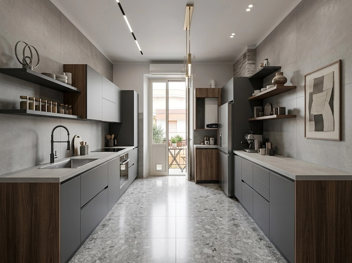 Interior design in Contemporary style — Kitchen by GenRoom AI