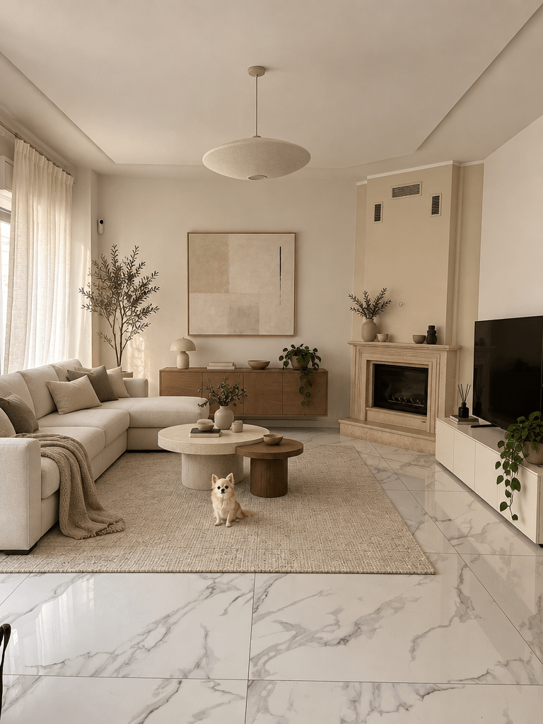 Minimalism Living Room design — interior photo by GenRoom AI