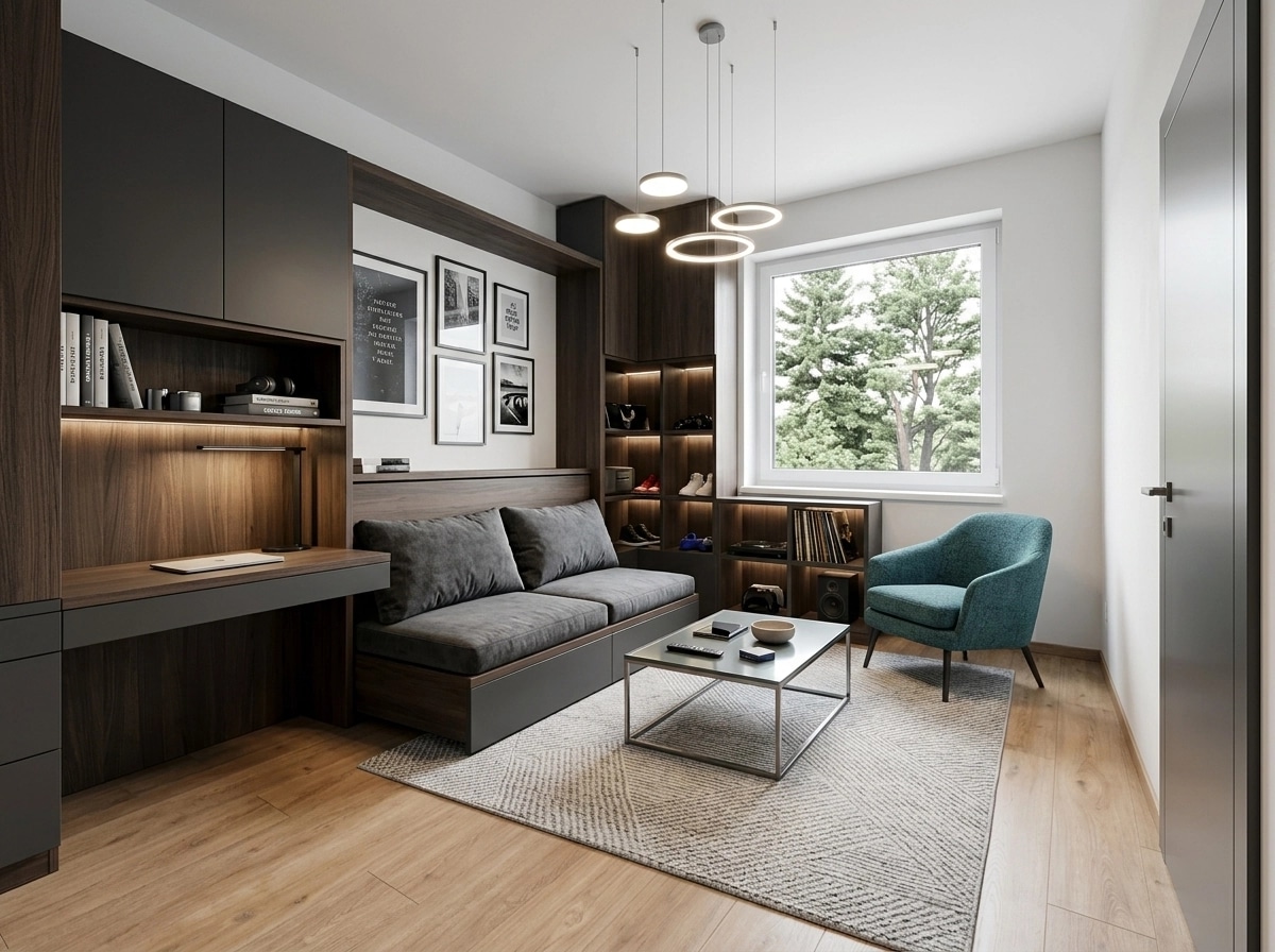 Interior design in Contemporary style — Living Room by GenRoom AI