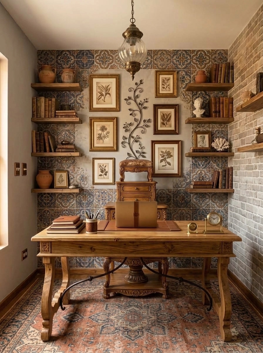 Mediterranean Office design — interior photo by GenRoom AI
