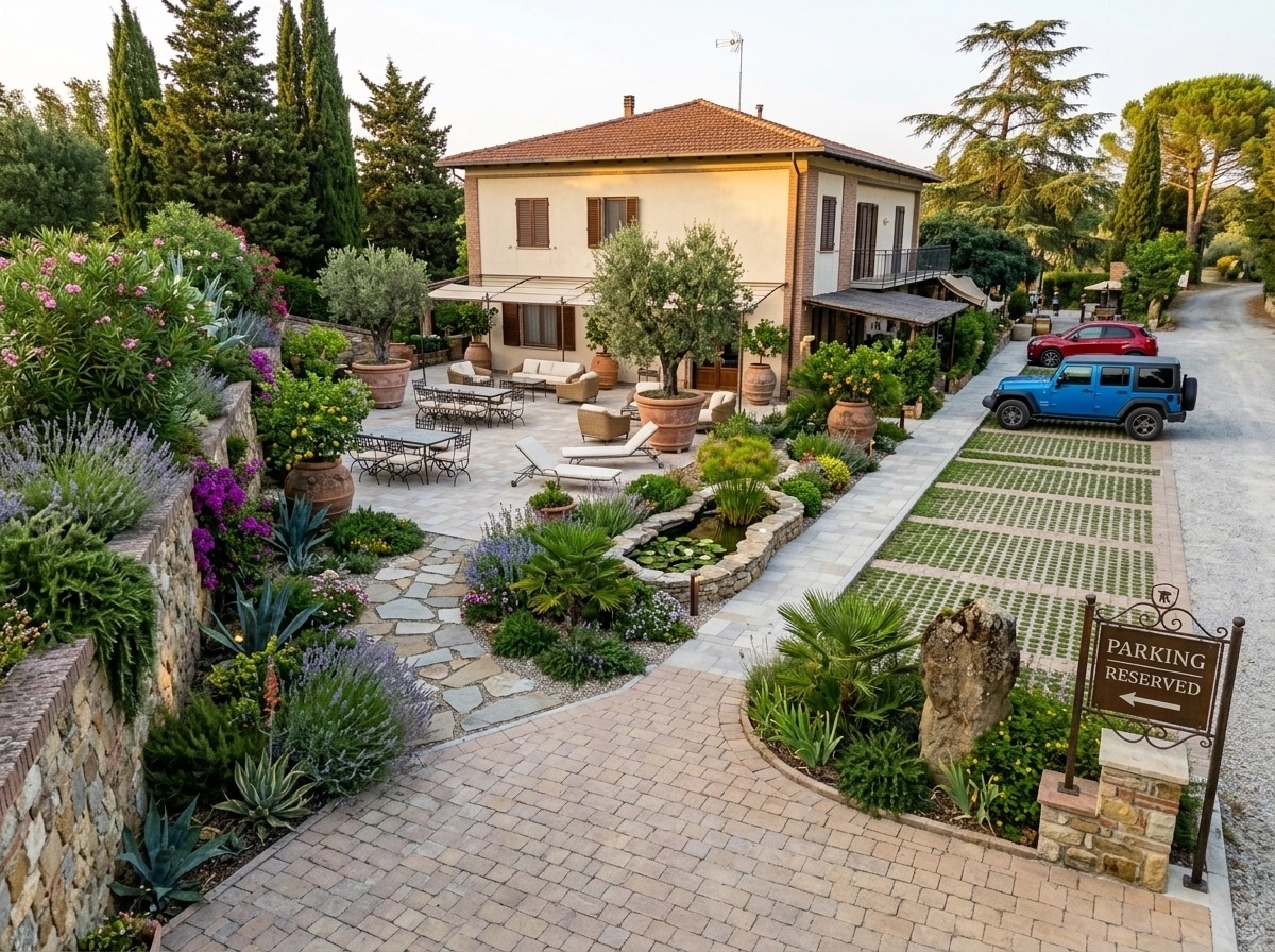 Mediterranean Yard Yard design — yard photo by GenRoom AI
