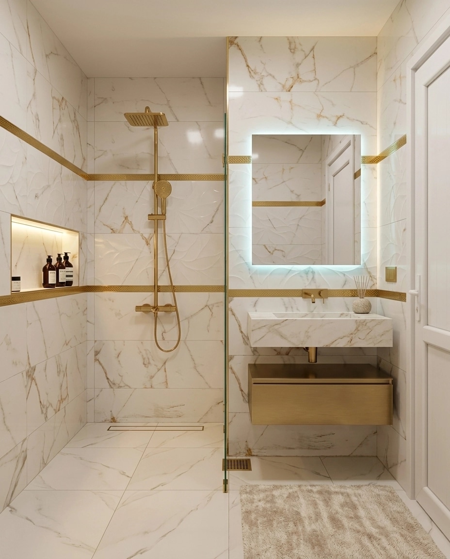 Minimalism Bathroom design — interior photo by GenRoom AI