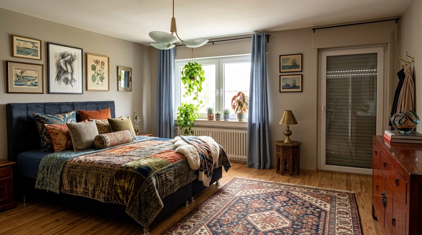 Interior design in Eclectic style — Bedroom by GenRoom AI
