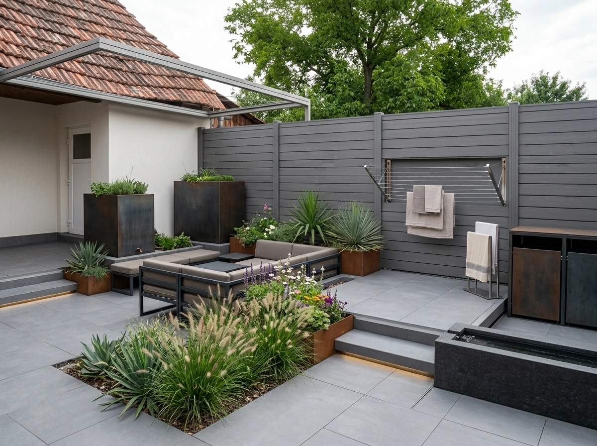 Landscape design in Contemporary Yard style — Yard by GenRoom AI