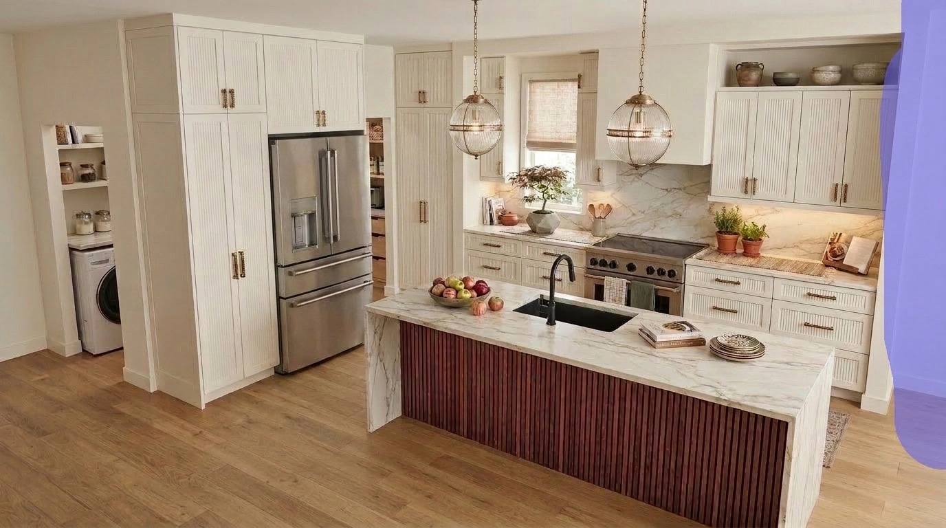 Interior design in Transitional style — Kitchen by GenRoom AI