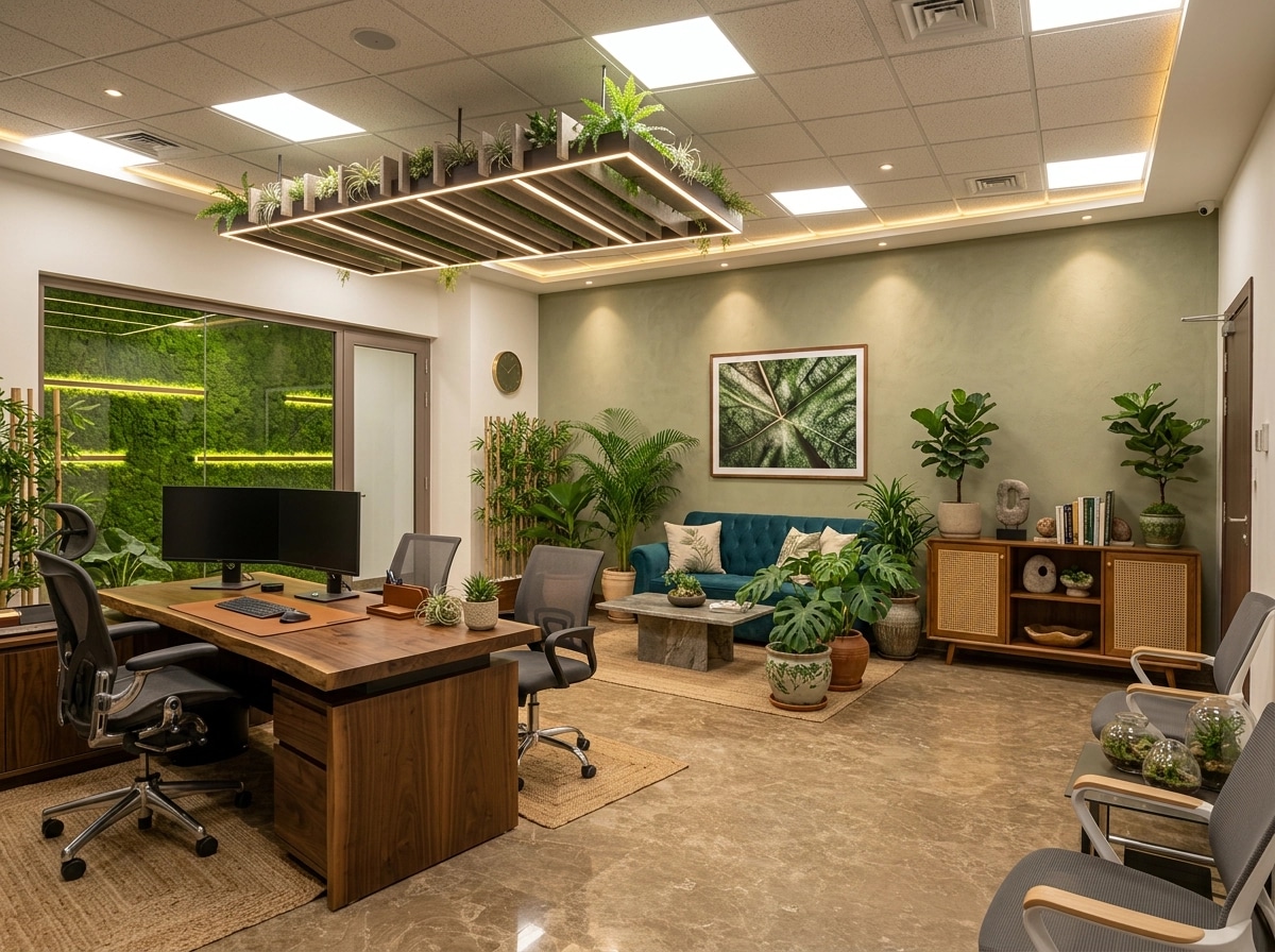 Biophilic Office design — interior photo by GenRoom AI