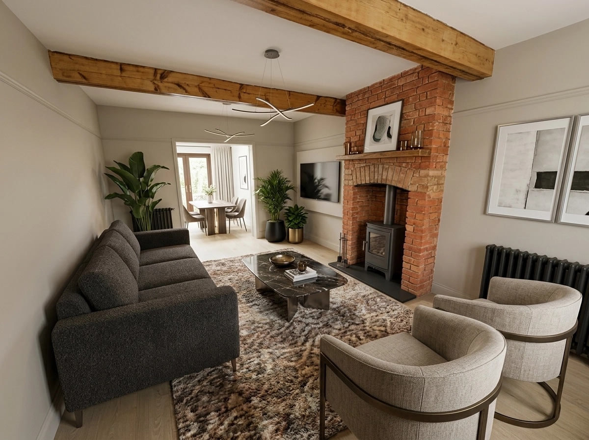 Interior design in Contemporary style — Living Room by GenRoom AI