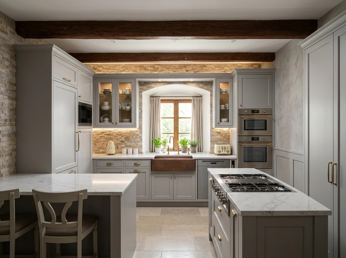 Interior design in Transitional style — Kitchen by GenRoom AI