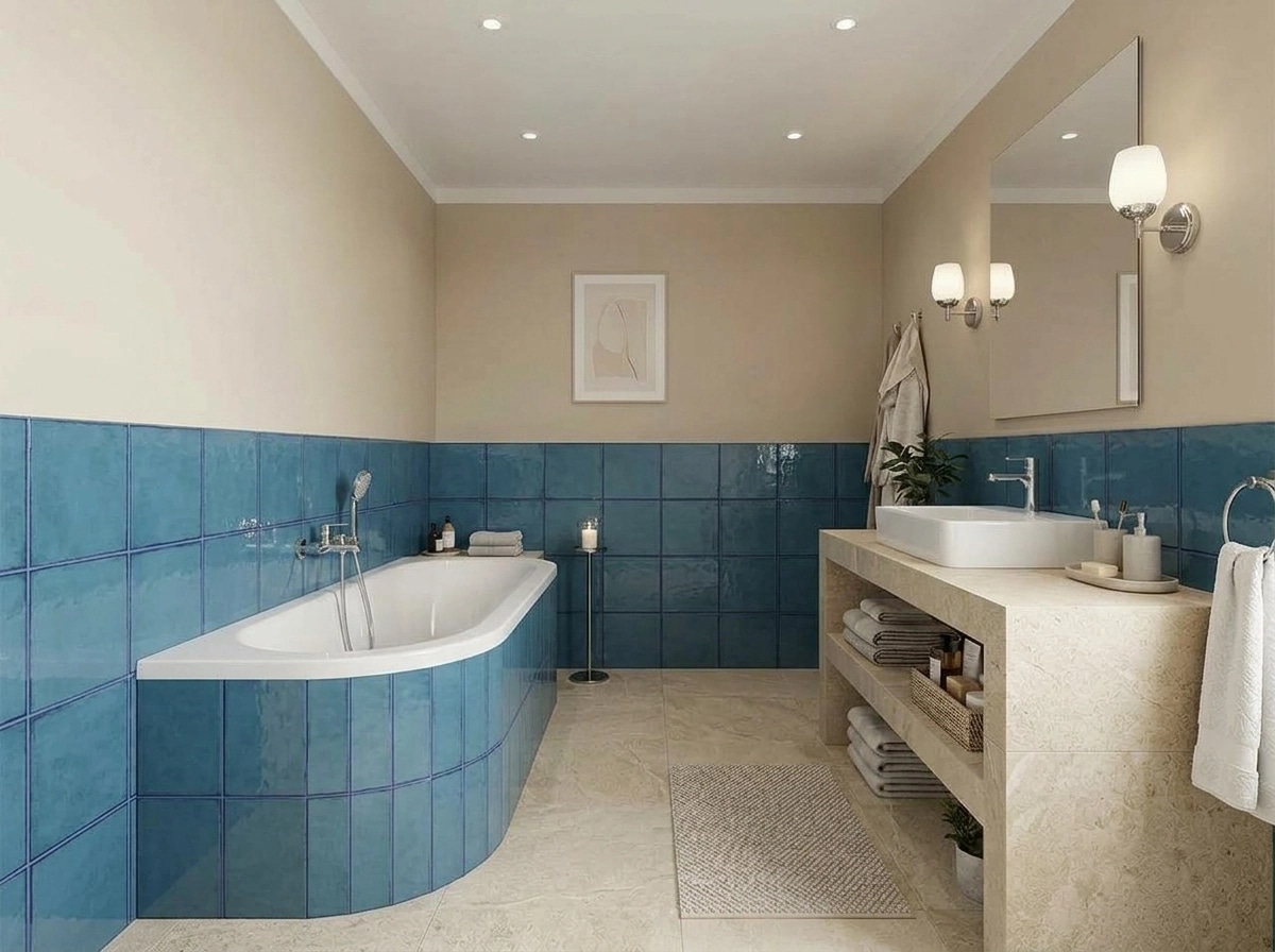 Bathroom interior in no_style style — photo by GenRoom AI