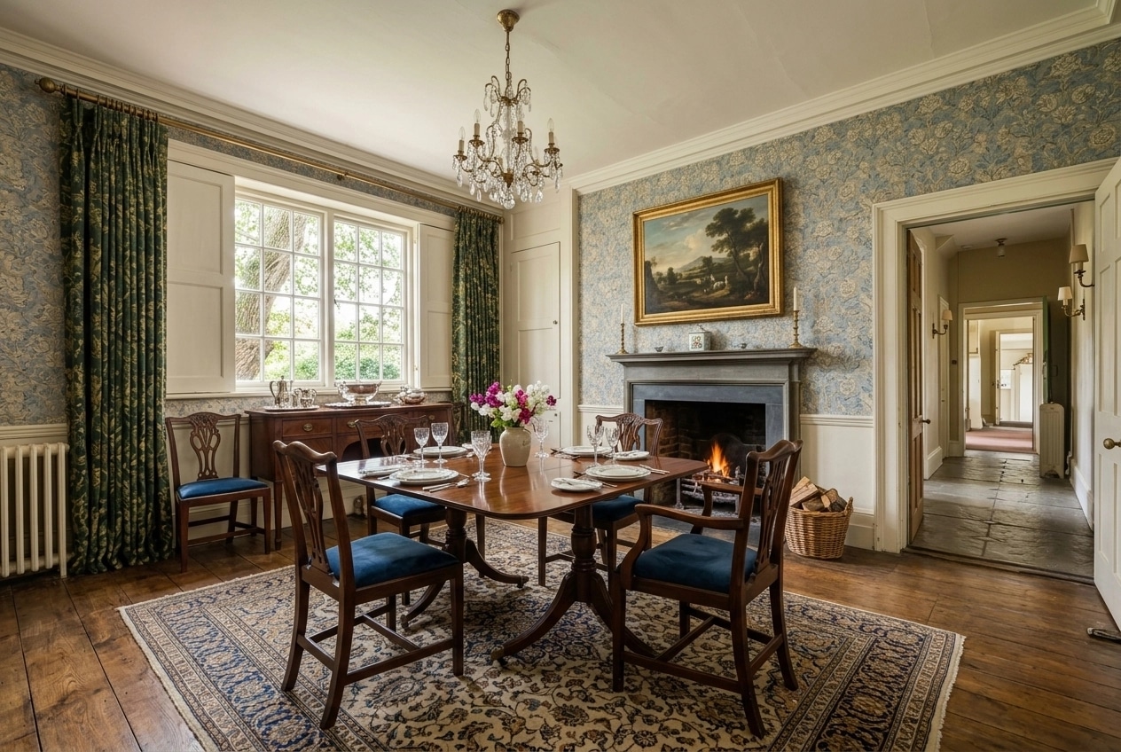 Interior design in British style — dining_room by GenRoom AI