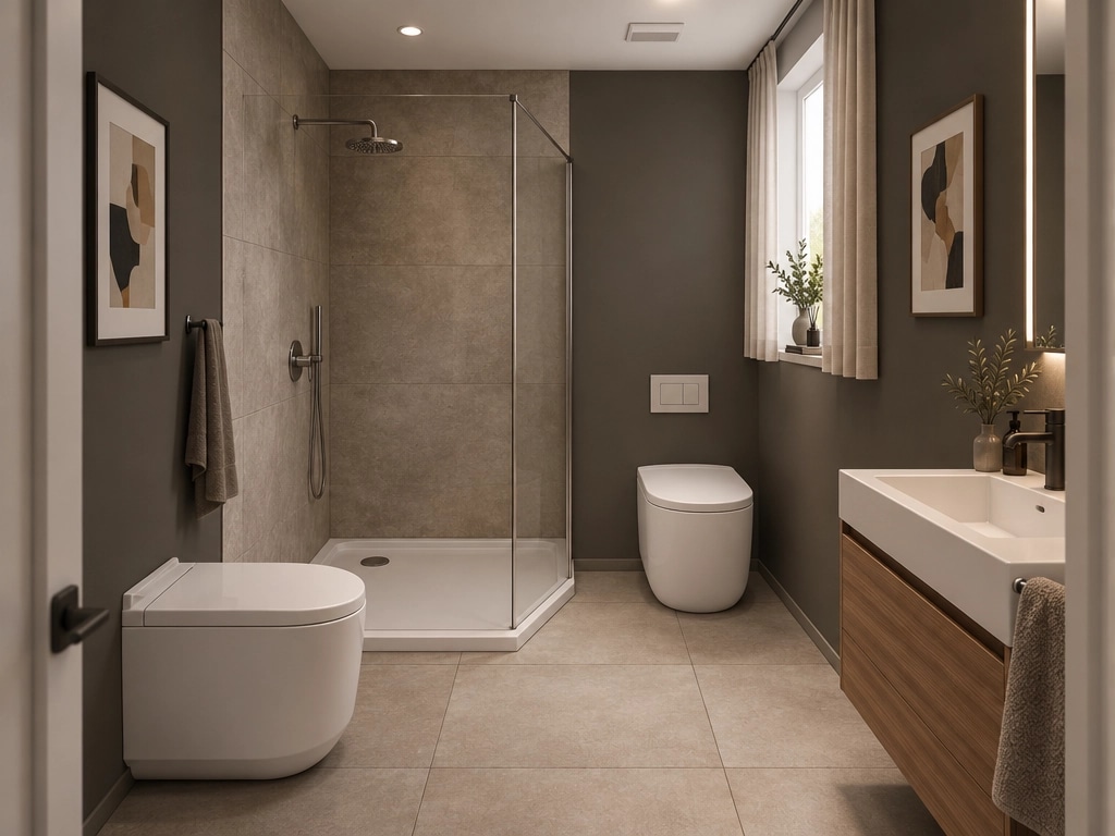 Contemporary Bathroom design — interior photo by GenRoom AI