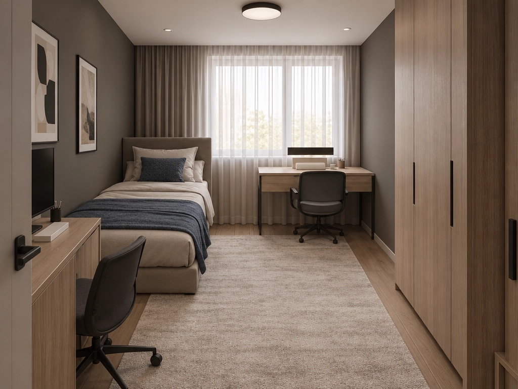 Contemporary Bedroom design — interior photo by GenRoom AI