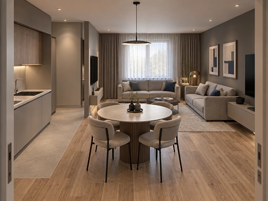 Interior design in Contemporary style — Living Room by GenRoom AI