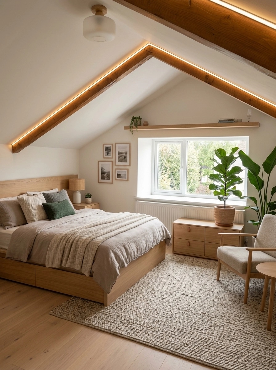 Interior design in Scandinavian style — Bedroom by GenRoom AI