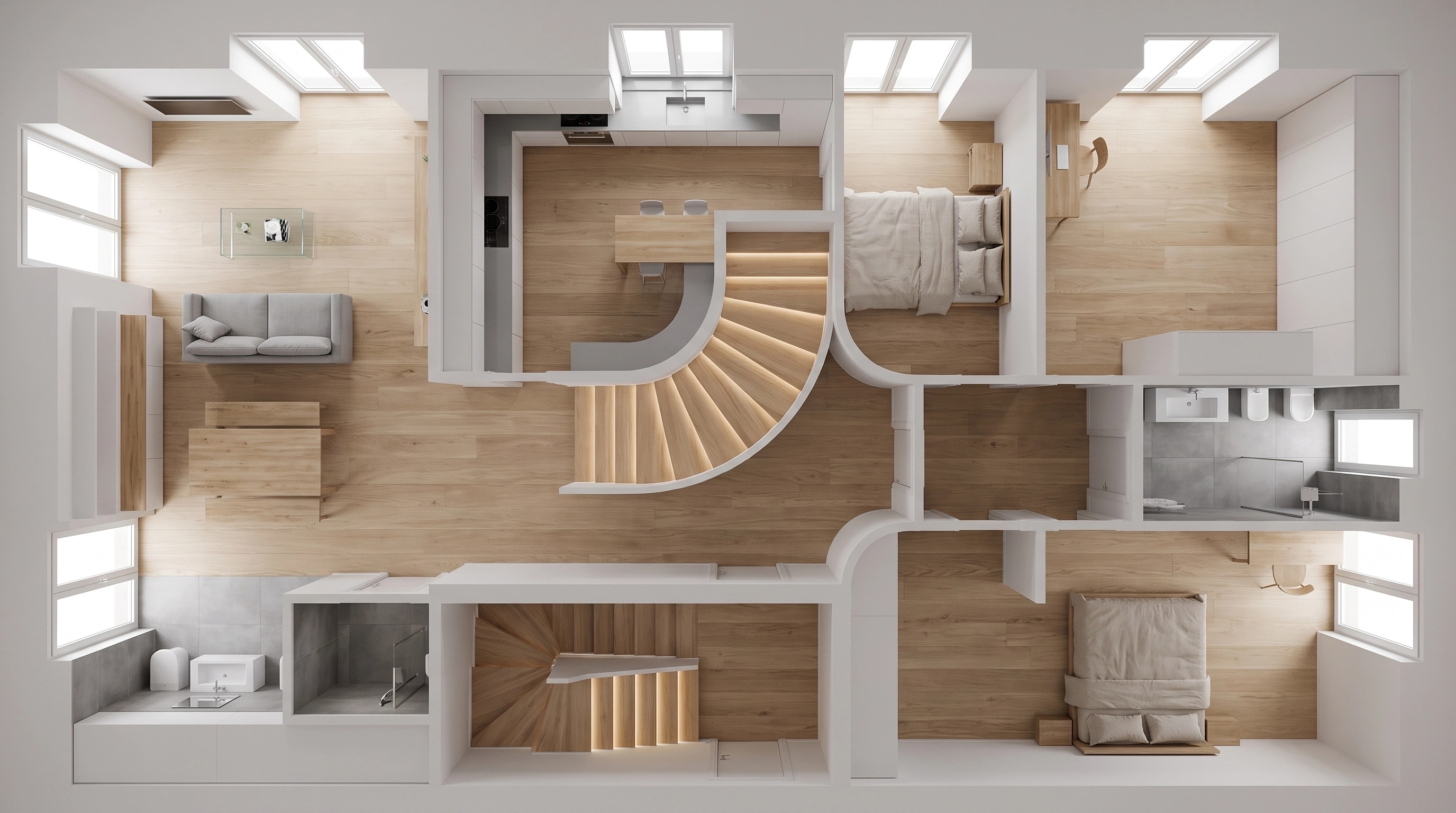 Minimalism Living Room design — interior photo by GenRoom AI