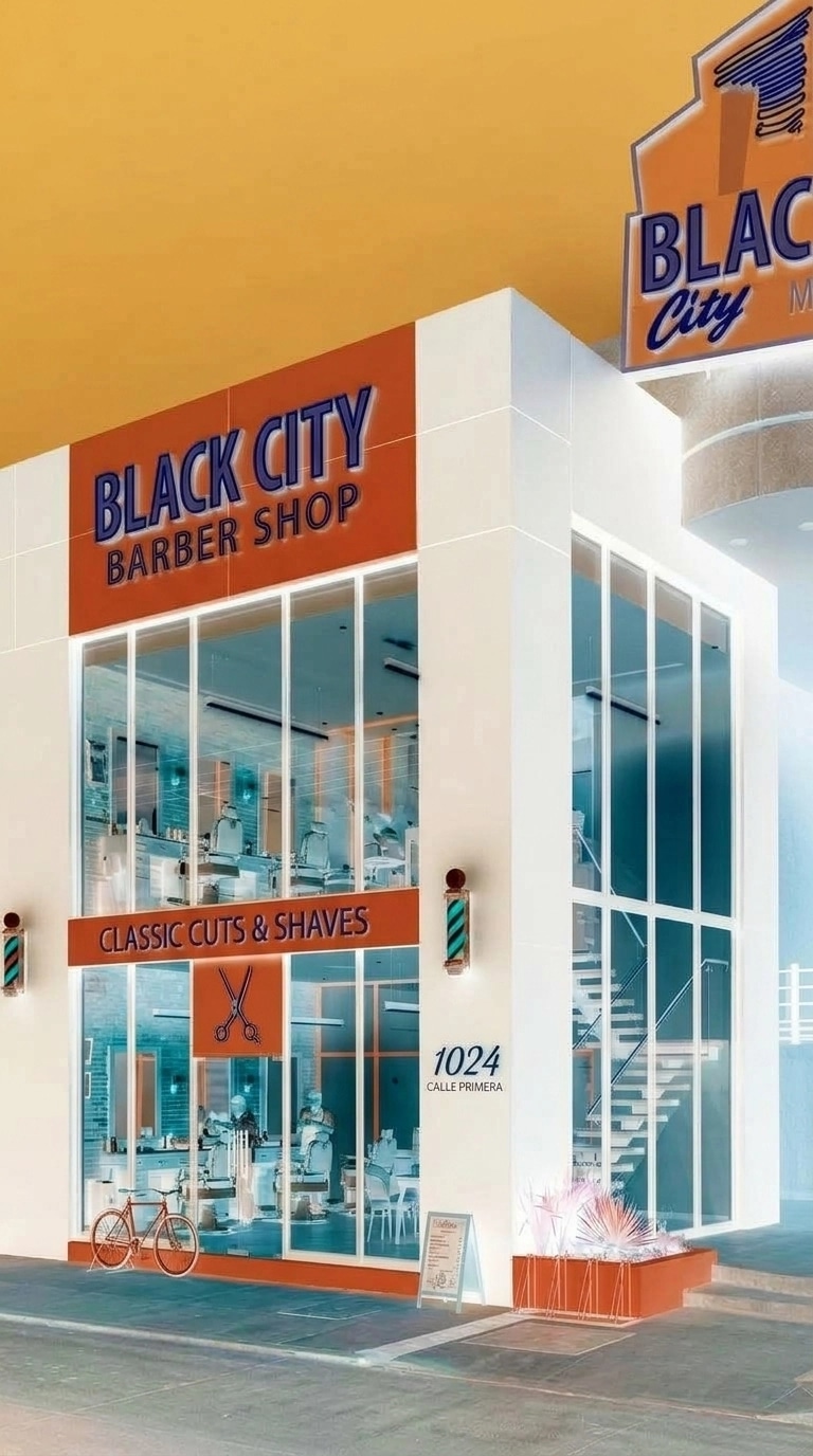 Facade design in Blacktec Facade style — Facade by GenRoom AI