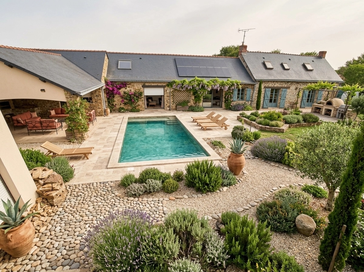 Mediterranean Yard สวน design — yard photo by GenRoom AI