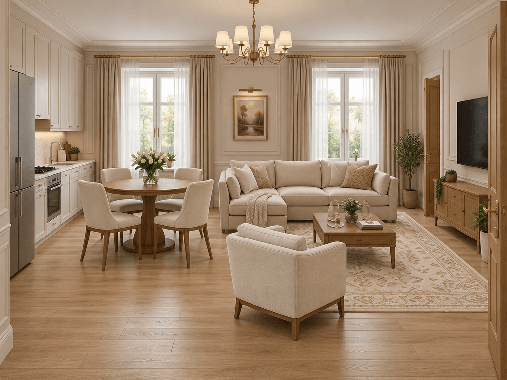 Interior design in Classic style — Living Room by GenRoom AI