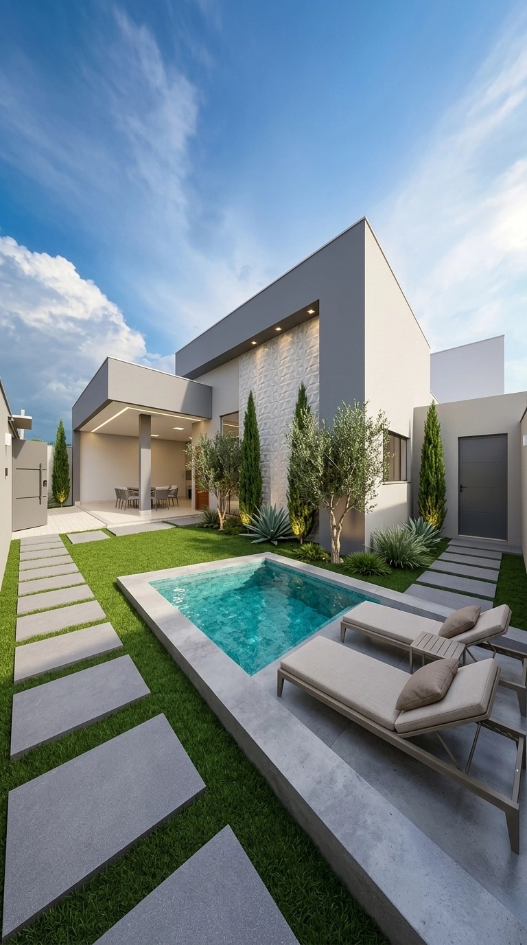 Landscape design in Contemporary Yard style — Yard by GenRoom AI