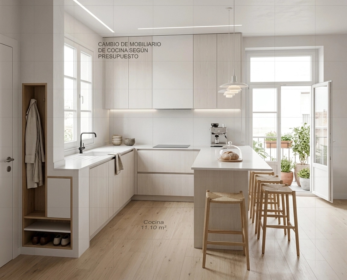 Scandinavian Kitchen design — interior photo by GenRoom AI