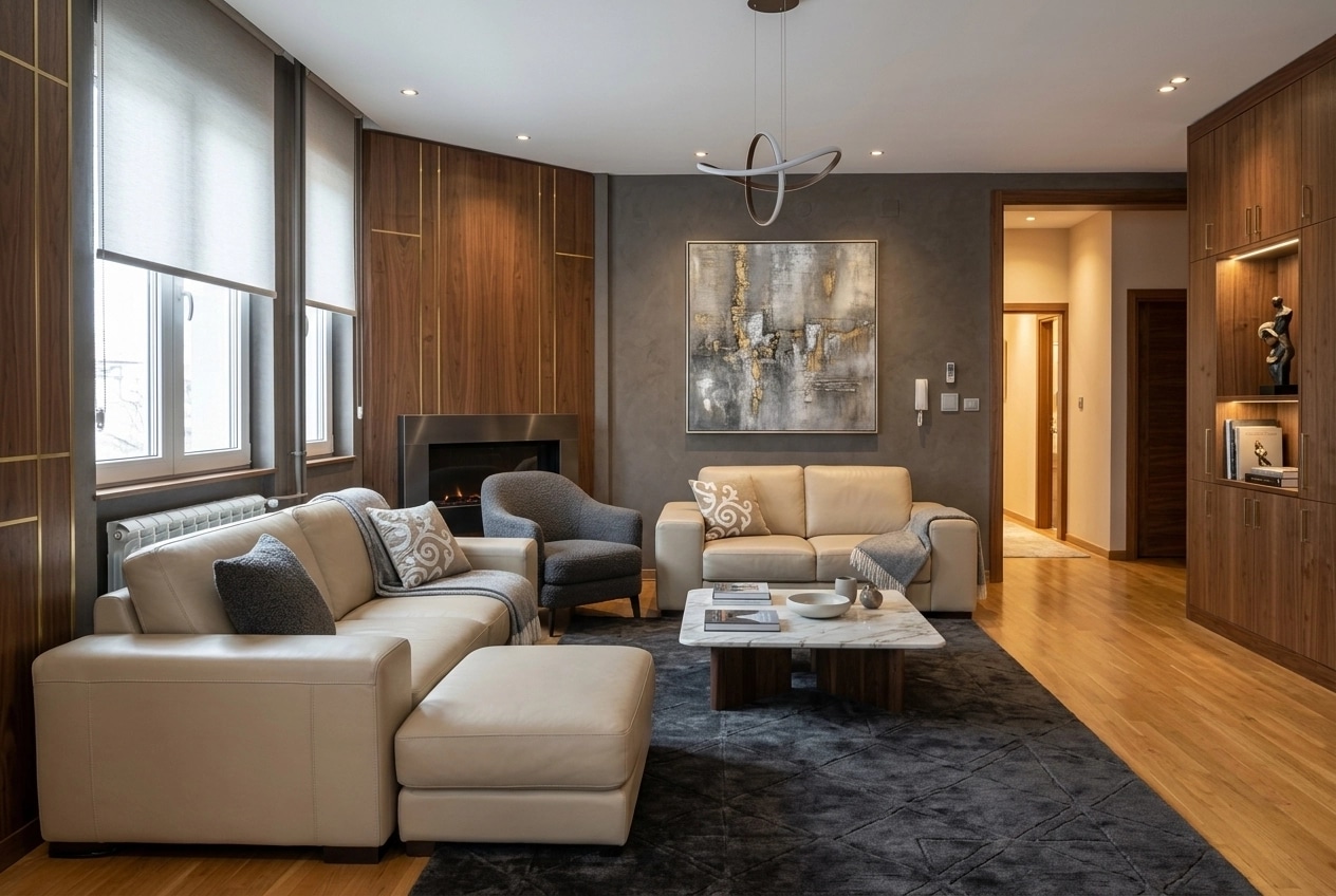 Interior design in Contemporary style — Living Room by GenRoom AI