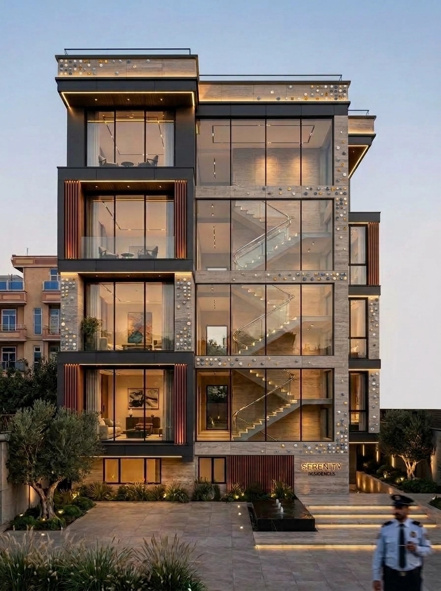 Contemporary Facade Facade design — facade photo by GenRoom AI