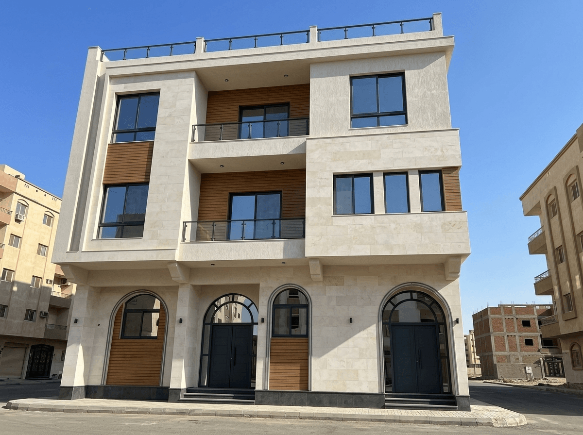 Facade design in Contemporary Facade style — Facade by GenRoom AI