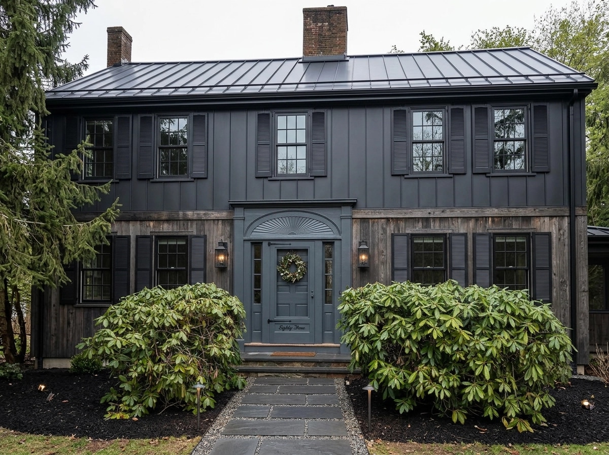 Facade design in Barnhouse Facade style — photo by GenRoom AI