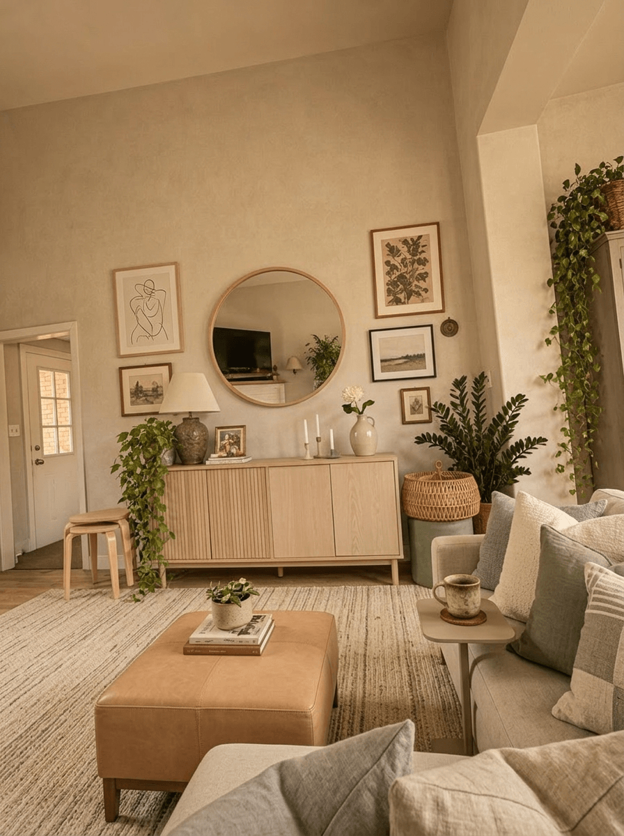 Eclectic Living Room design — interior photo by GenRoom AI