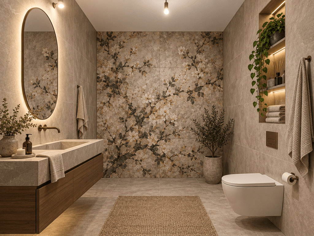 Interior design in Contemporary style — Bathroom by GenRoom AI