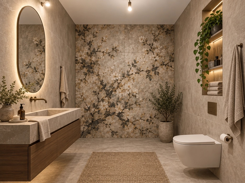 Contemporary Bathroom design — interior photo by GenRoom AI