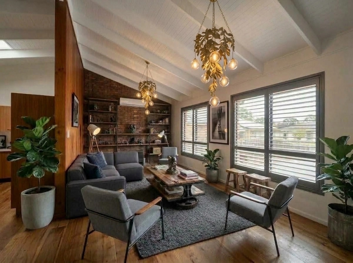 Interior design in Loft / Industrial style — Living Room by GenRoom AI